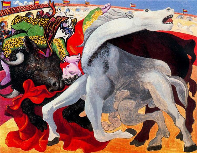 Pablo Picasso Classical Oil Paintings Bullfight Surrealism